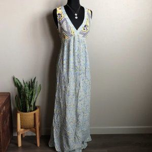 Zara Basic Maxi Open Back Grecian Dress Size XL